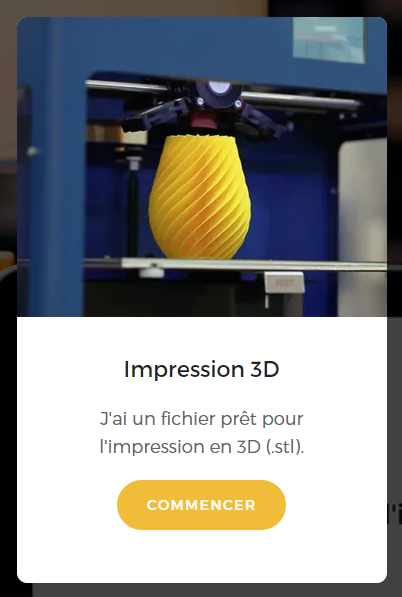 Options impression 3D