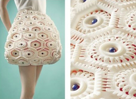 Une robe réalisée en impression 3D par Anastasia Ruiz