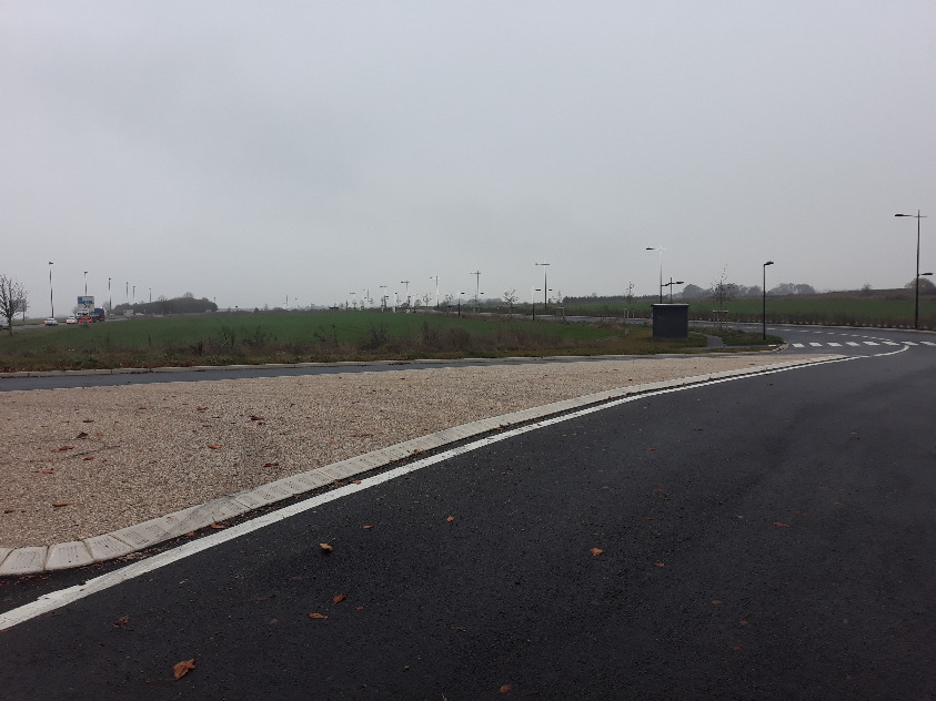 Vue zone nord Parc industriel Baie de Somme Abbeville