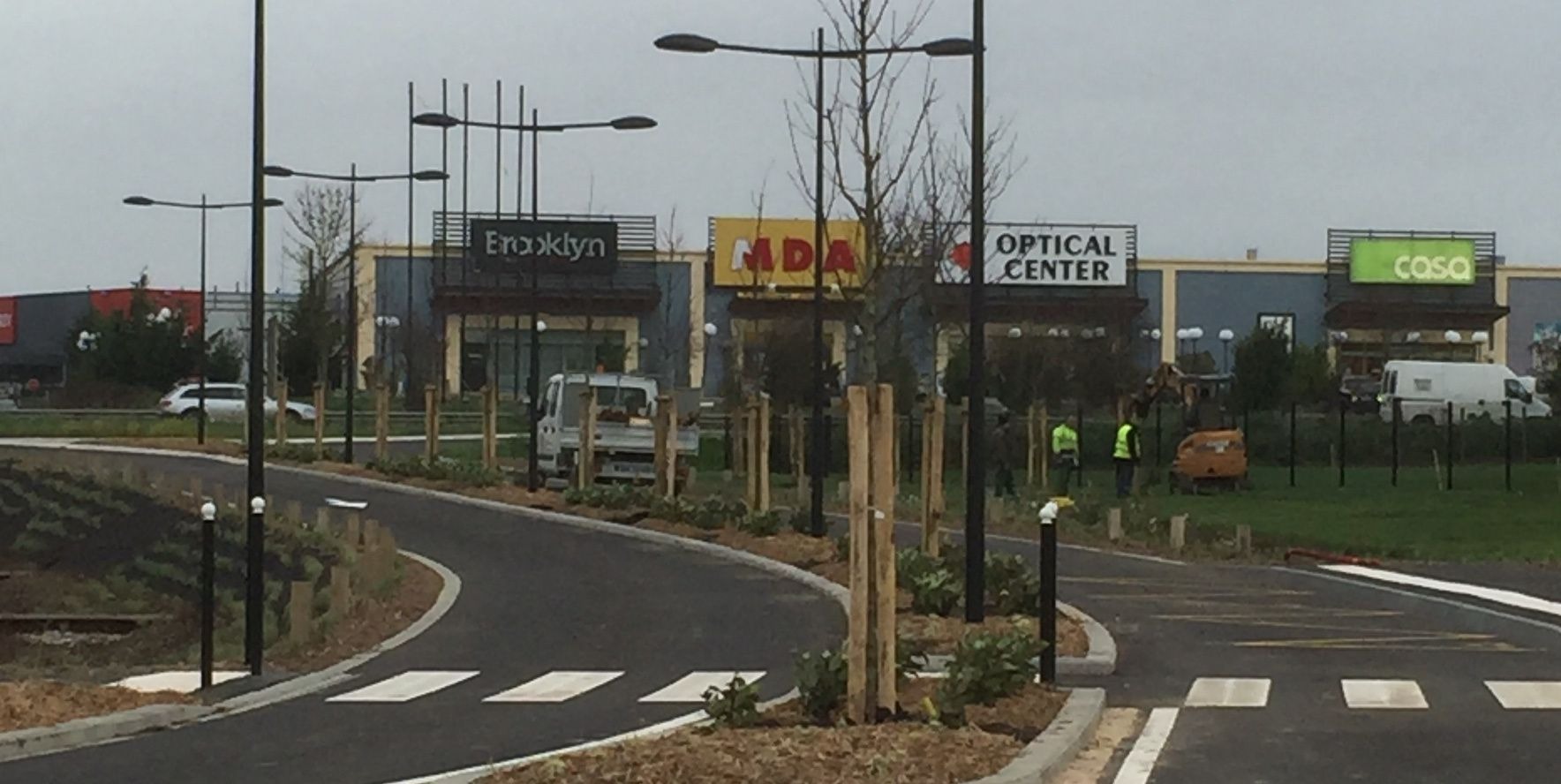 Vue parc d'achivités commerciales 3 chateaux Abbeville