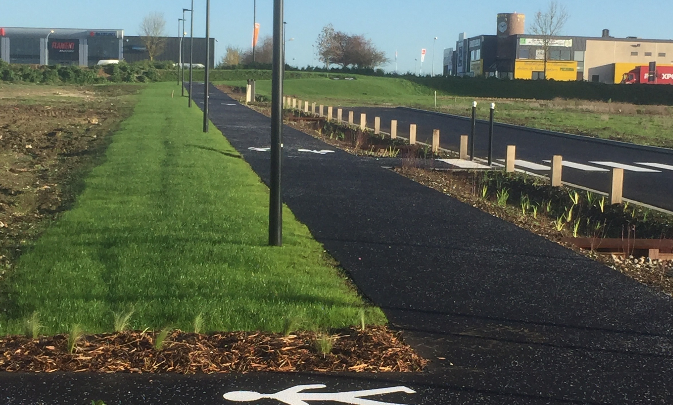 Parcelle à vendre - Parc d'activités commerciales 3 chateaux Abbeville - vue parcelle