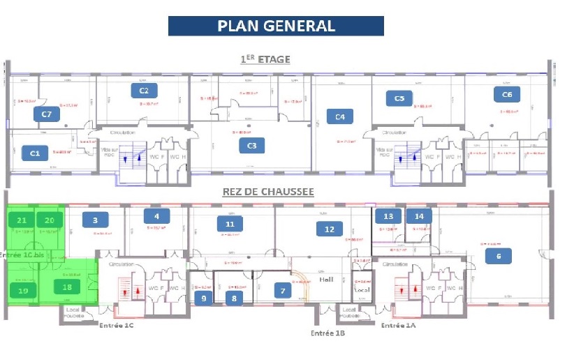 bureaux à louer sur la plateforme Delta 3 à Dourges